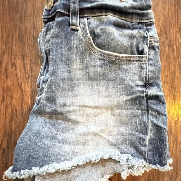 Kancan Size 7- pre loved-Denim Frayed Hem Women's Shorts - Picture 8 of 11